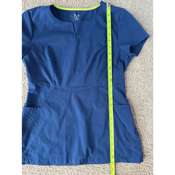 Medelita Horizon Scrub Set Womens XS Short Sleeve Top Womens S Pants Navy Blue - Picture 5 of 9